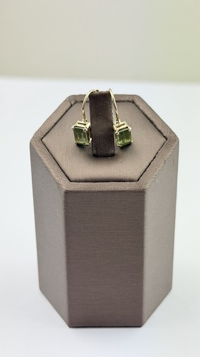 Peridot earrings 10k gold - peridot,