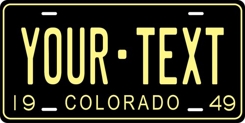 Colorado 1949 license plate - 1949,
