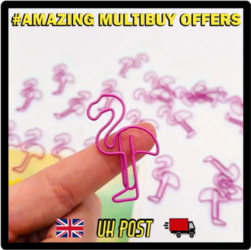 Flamingo paperclips decorative - flamingo,