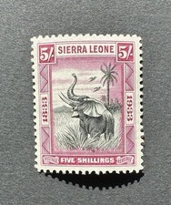 Sierra Leone SG 178, 5s black