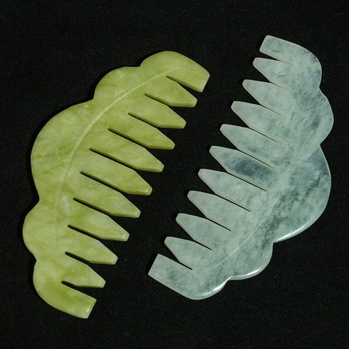 Natural massage comb - massage, green