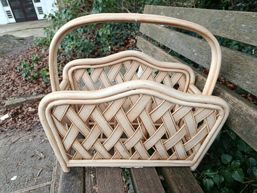 Bamboo magazine rack vintage - bamboo,