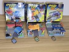 Vintage Phat Boyz City Playset + Cars Simple Wishes 2002 Phast Food, Wash Petrol