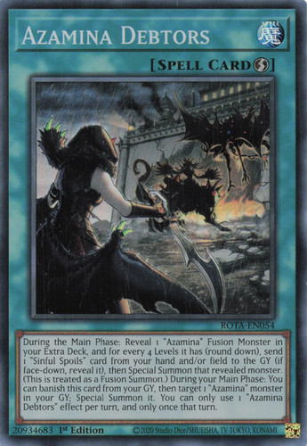 Yugioh rota en054 azamina - yugioh,