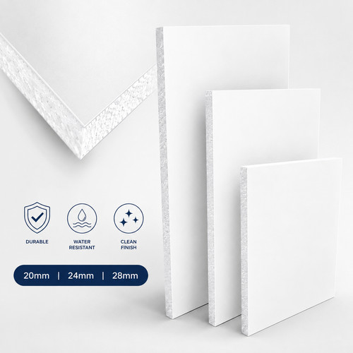 White upvc door panel foam - door,