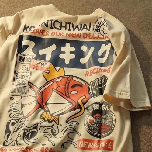 Japanese carp summer shirt - japanese,