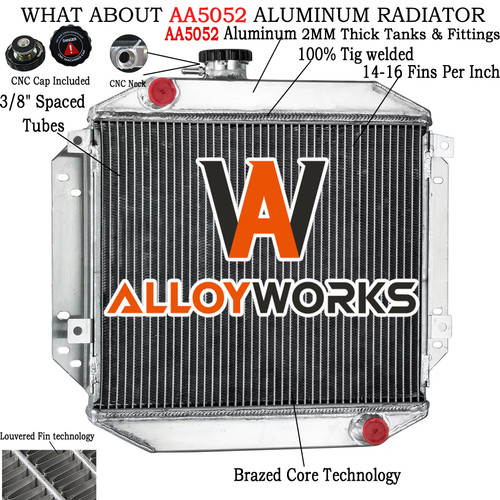 Rows aluminium radiator for - aluminium,