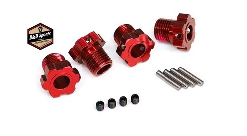 Traxxas 8654r wheel hubs - traxxas,