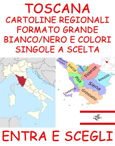 Tuscany regional postcards - tuscany,