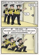 Happy Birthday Card The Police Roxanne Humour Joke Funny Open Male Female