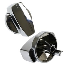 Belling 444445412 Oven Cooker Control Knob Switch Gas Hob Silver / Chrome Spare