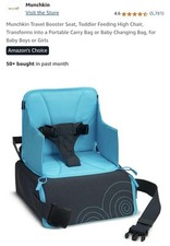 Munchkin Toddler Child Travel Booster Seat Feeding High chair Portable Carry Bag
