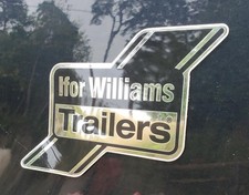 Ifor Williams Black & Chrome Soft Feel Horsebox Badge / sticker HB511 & HB506 x3