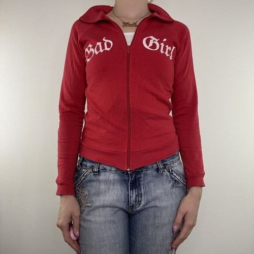 Y2k vintage zip jumper bad - up,