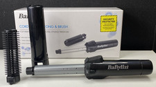 BaByliss 2583BU Cordless Gas Curling Tong and Brush 19mm Ceramic Coated Barrel