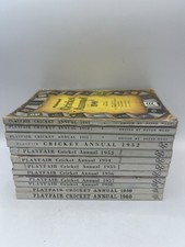 Playfair Cricket Annuals X12 ~ 1949 To 1960 Job Lot Majority In Good Condition