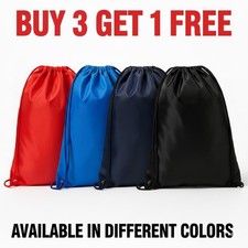 Nylon Drawstring Rucksack Bag Swimming Backpack for School PE Kit Sports Gear