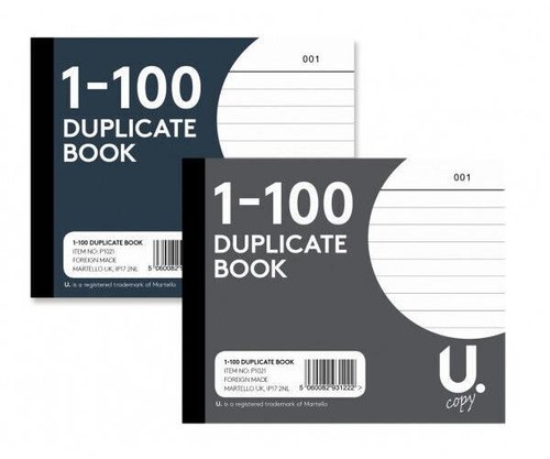 Single duplicate receipt book - duplicate,