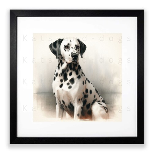 Dalmatian watercolour art - dalmatian,