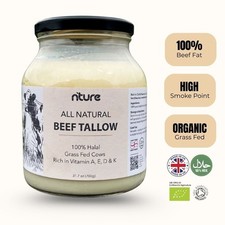 NTURE ORGANIC TALLOW 100% PURE TRADITIONAL BEEF FAT BRITISH GRASS FED 700G