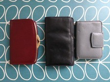 Real Leather Purse Selection - 1 Golunski, 2 Unbranded (English & Indian)