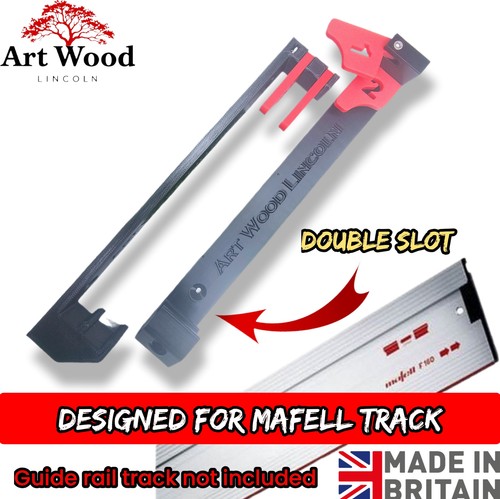 Double slot track saw - saw, guide