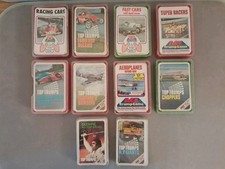 Set Of 10 Vintage Top Trumps Card Games. Some Damage To Cases