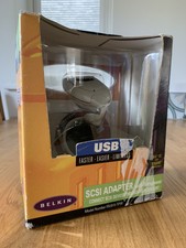 Belkin USB to SCSI Adapter F5U015-TPW + Driver CD + Terminator Adapter *WORKS*