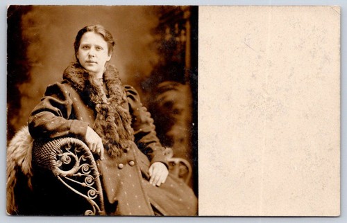Antique woman studio portrait - woman,