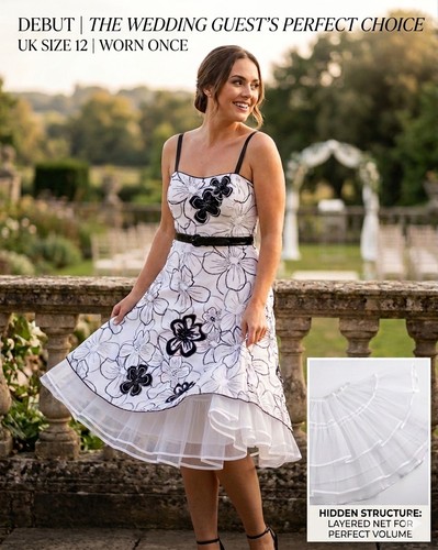 Debenhams debut 12white - debut, uk