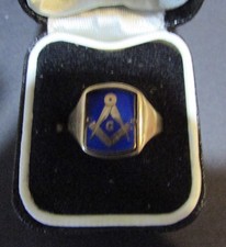 Vintage masonic 9ct yellow - vintage,