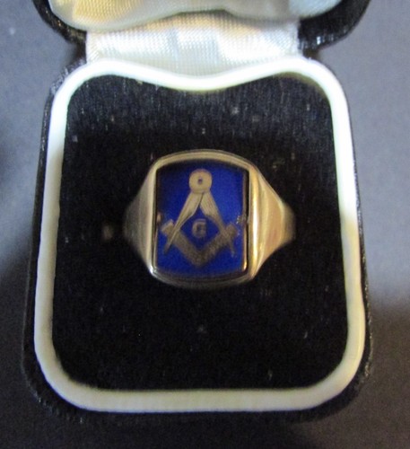 Vintage masonic 9ct - vintage,