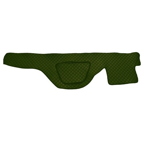 Green eco leather dashboard - green, eco-leather