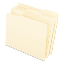 Pendaflex Interior File Folders, 1/3 Cut, Top Tab, Letter, Manila 100 Per Box, (