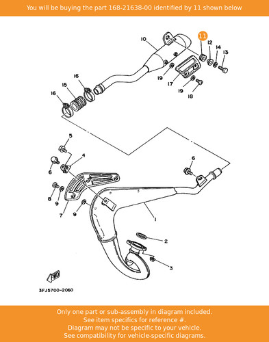 Yamaha damper 168 21638 00 - yamaha, 168-21638-00