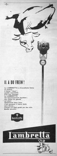 Advertisement scooter - le,