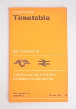 Bus Train Timetable London Country BR Road & Rail Gravesend 27th June 1970