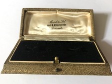 Antique Vintage  Cufflinks jewellery storage display box. Meaders Ltd. Boscombe
