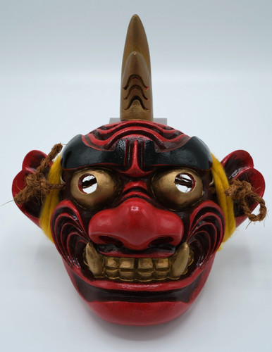 Japanese resin oni - noh, mask