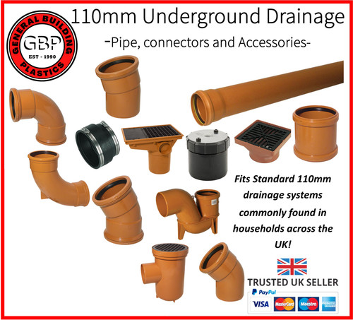 Underground drainage 110mm pvc - drainage,