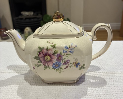 Vintage sadler cube teapot - vintage,