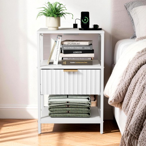 Bedside table drawers storage - table,