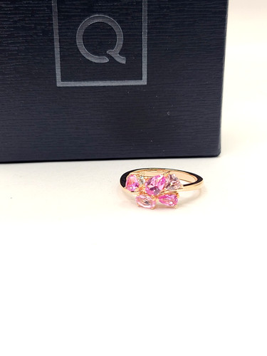 Diamonique created pink - &,