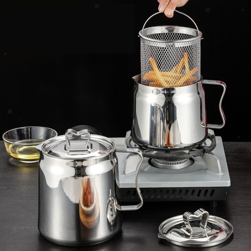 Stainless steel deep fryer - stainless,
