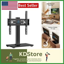 Universal Table Top TV Stand for 32-60 Inch TVs with Adjustable Mounting Height