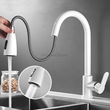 White Single Hole Pull Out