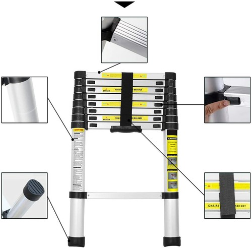 Telescopic ladder - 2.6m,