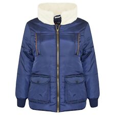 Kids Girls Boys Navy Parka