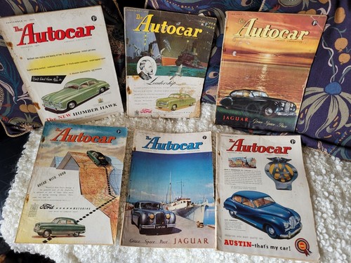 Autocar magazines 1950 x16 - magazines, 1950's
