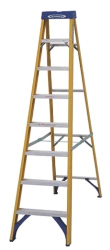 Fibreglass step ladder - 2.2m,